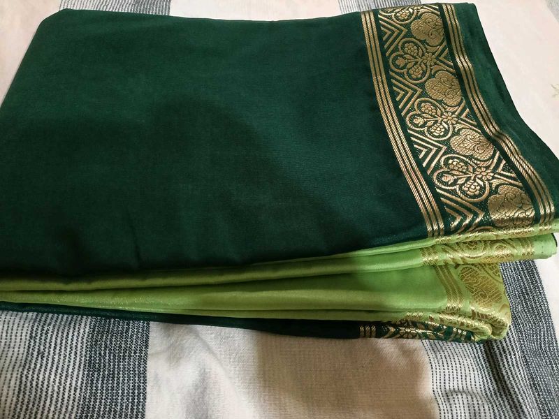 Elegant Green Saree
