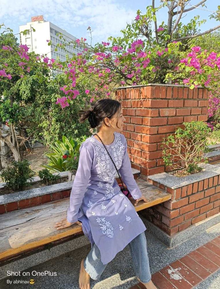 Elegant Lavender Kurta