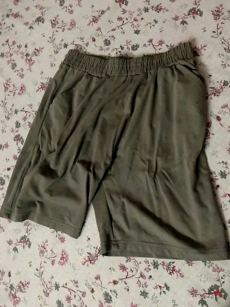 Casual Olive Shorts