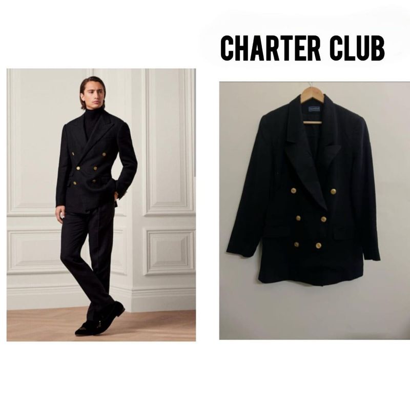Charter Club Black Blazer