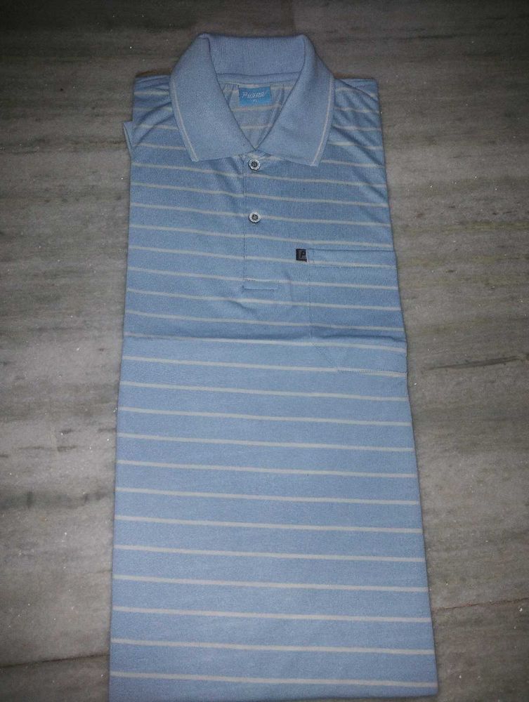 Blue Striped Polo Shirt Supper Comfortable 🙋🏻‍♂️