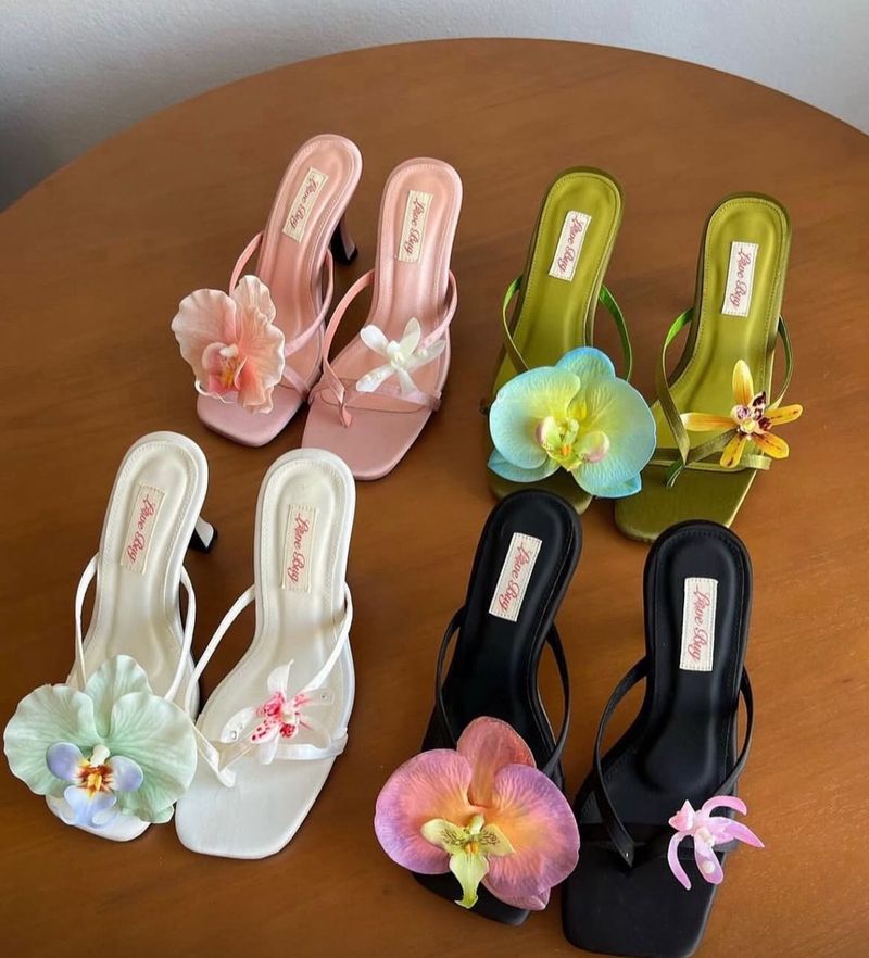 Floral Detail Heels