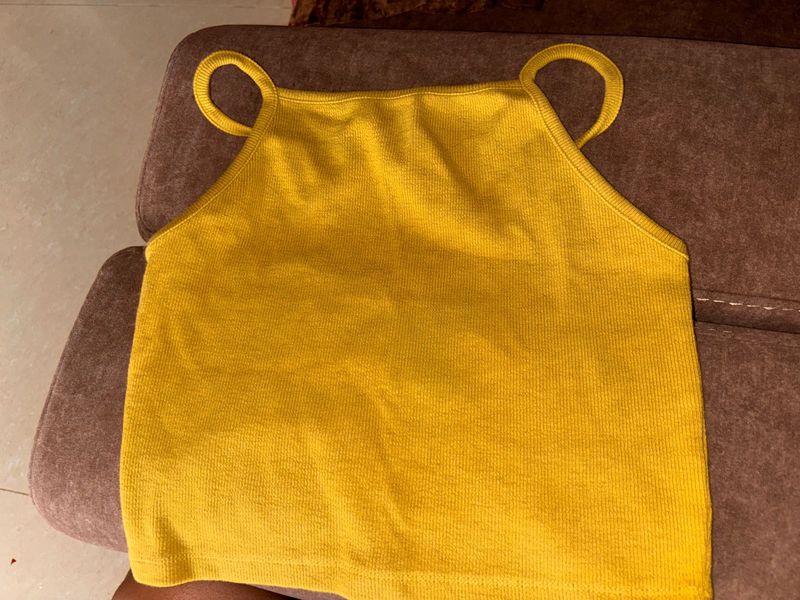 Mustard Sleeveless Tank Top