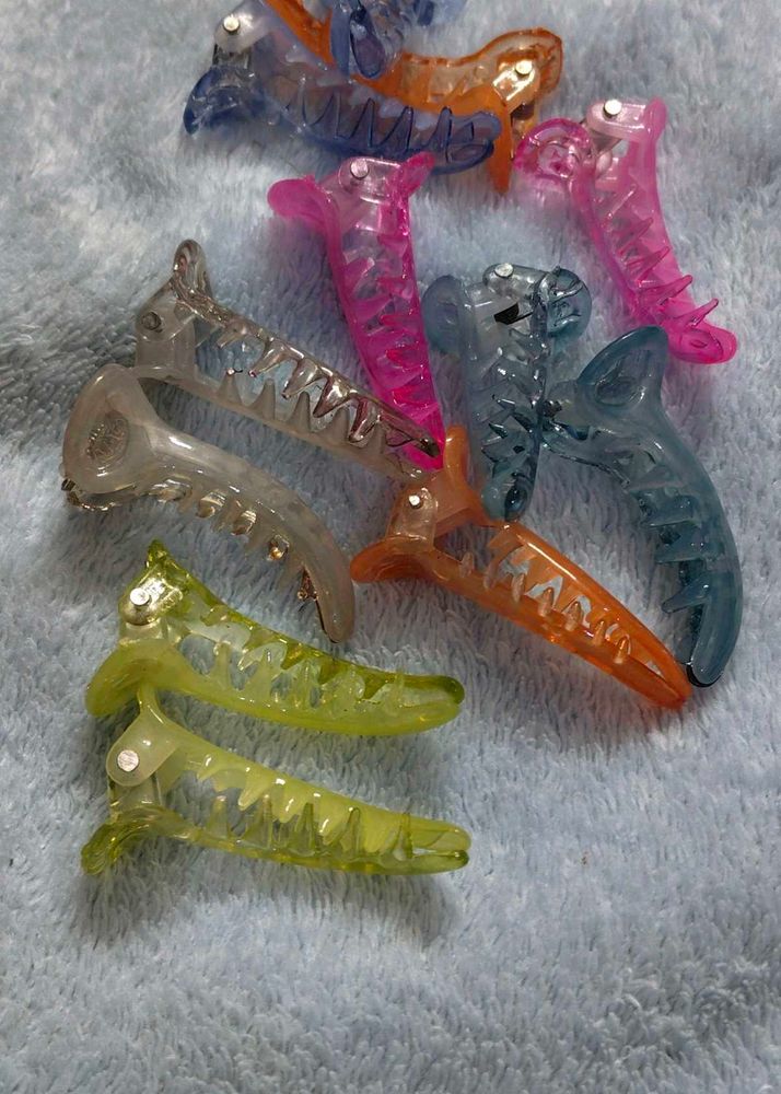 Colorful Hair Claw Clips Pack Of 12