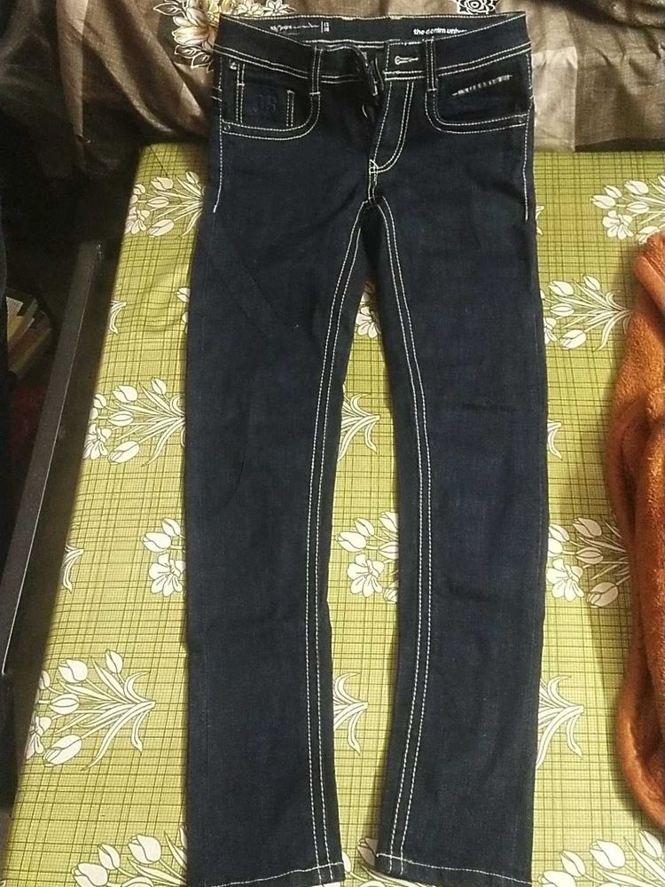 Stylish Dark Blue Denim Jeans