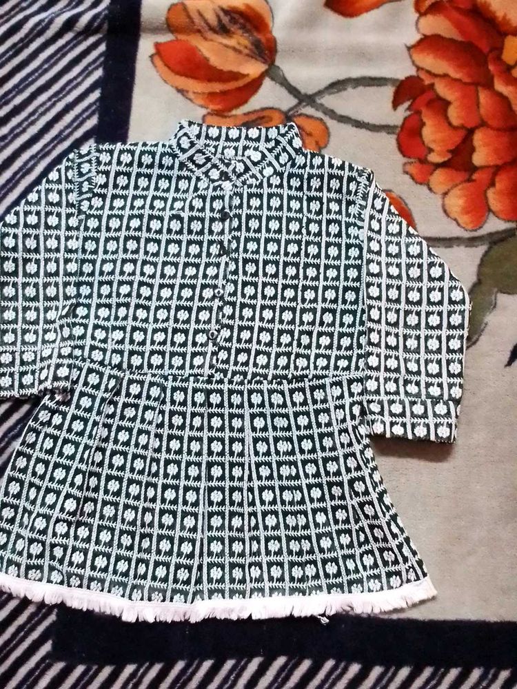 Patterned Girls Top