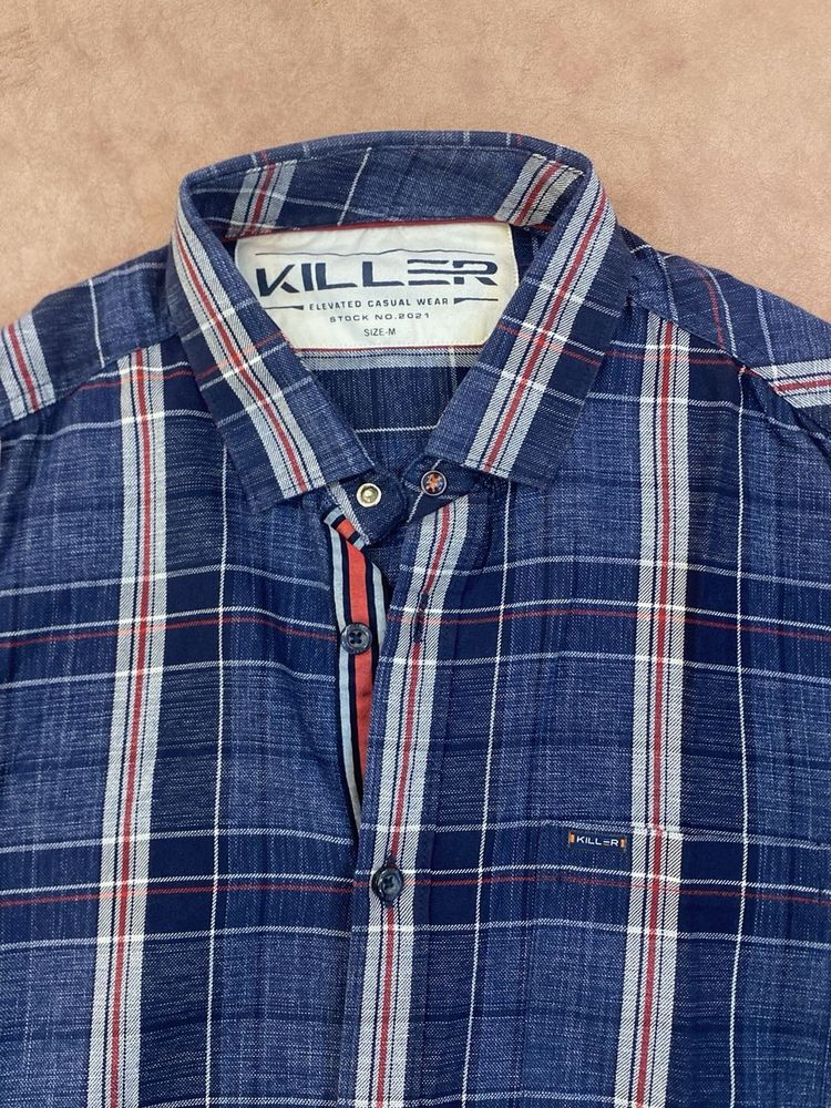 Killer Blue Checkered Shirt