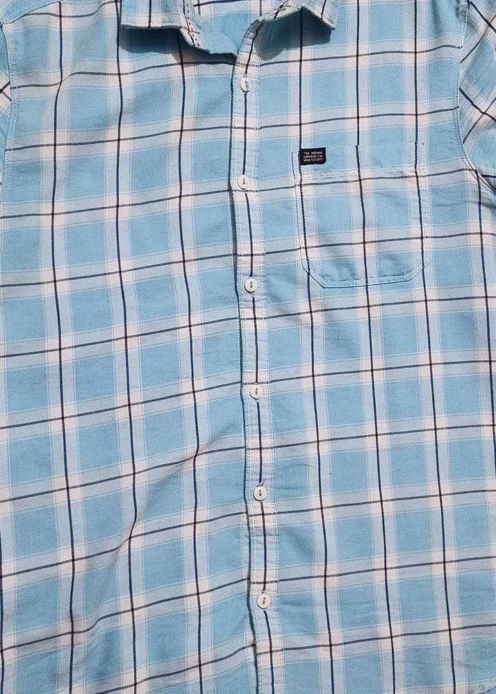 Men&#39;s Plaid Short Sleeve Button-Down Shirt
