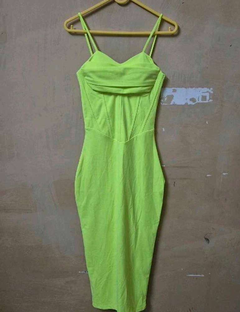 Neon Corset Bodycon Dress
