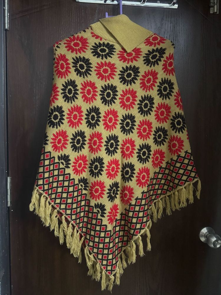 Floral Poncho