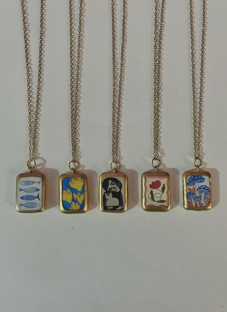 Pinteresty Y2k Cold Porcelain Charm Necklaces