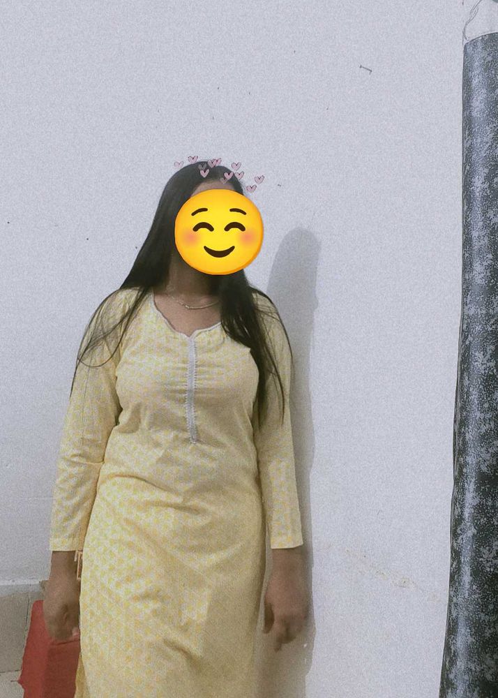 Yellow Kurta + Pocket Pant Plazo