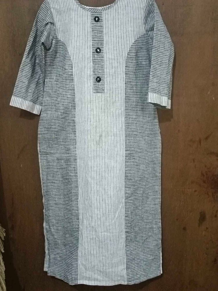 Striped Cotton long kurta