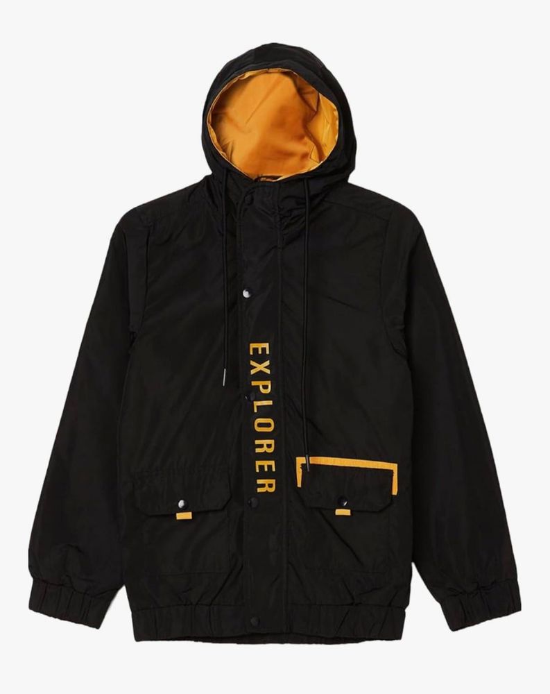 Explorer Black Hooded Jacket