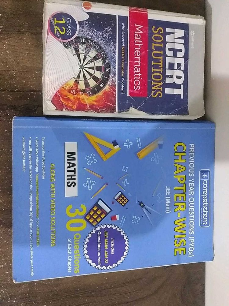 IIT JEE BOOKS- Mains Pyq Book And Ncert Soln Maths