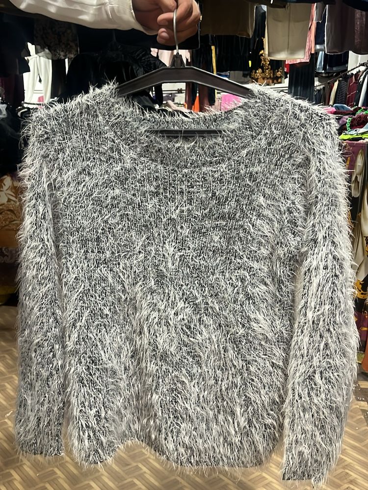 Fur/bhalu Sweater Korean Top For Girls.