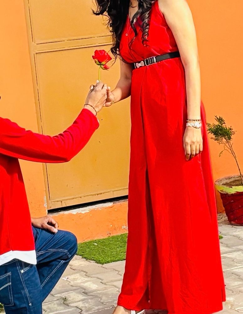 red gown