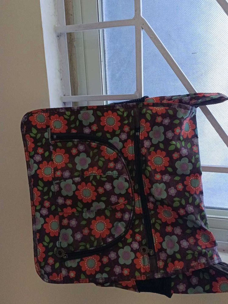 Floral Print Tote Bag