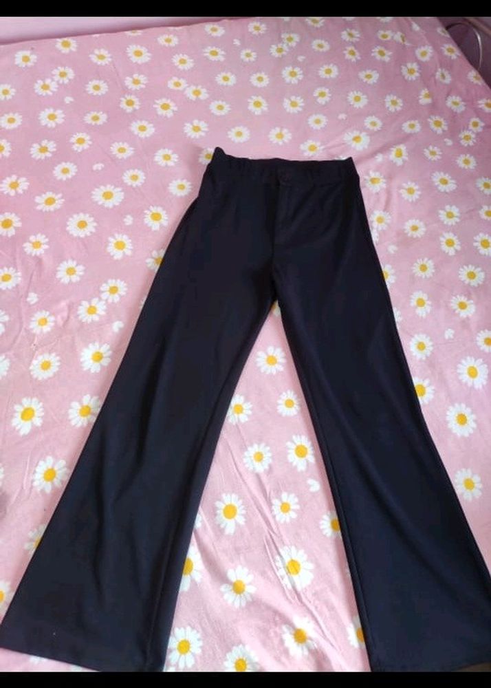 Highwaist Black Trouser For Women+ 2 Short Kurtis