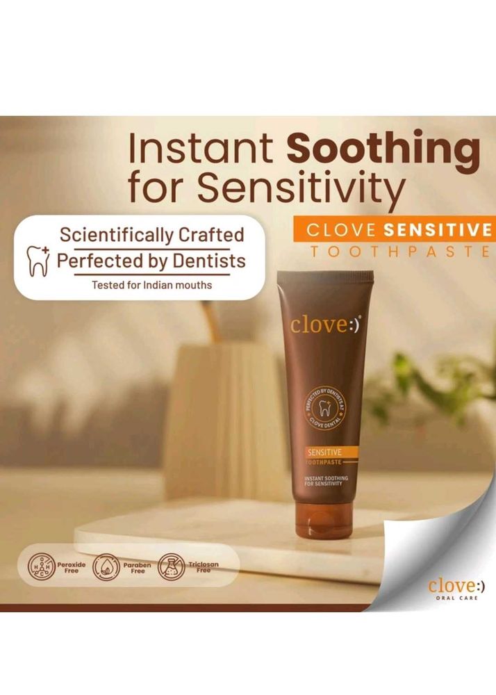 Packed Clove Sensitive Toothpaste