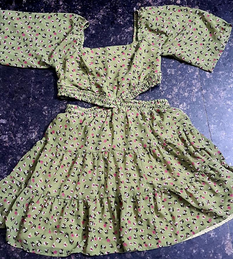 Waist Cutout Dress