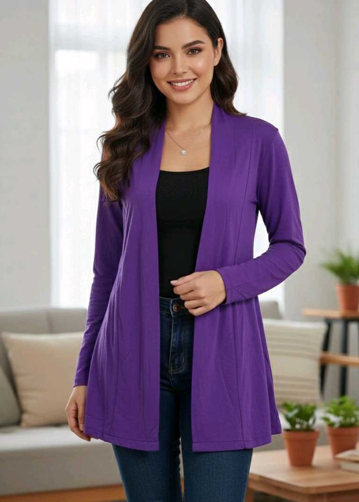 Purple Open Front Cardigan✨💜
