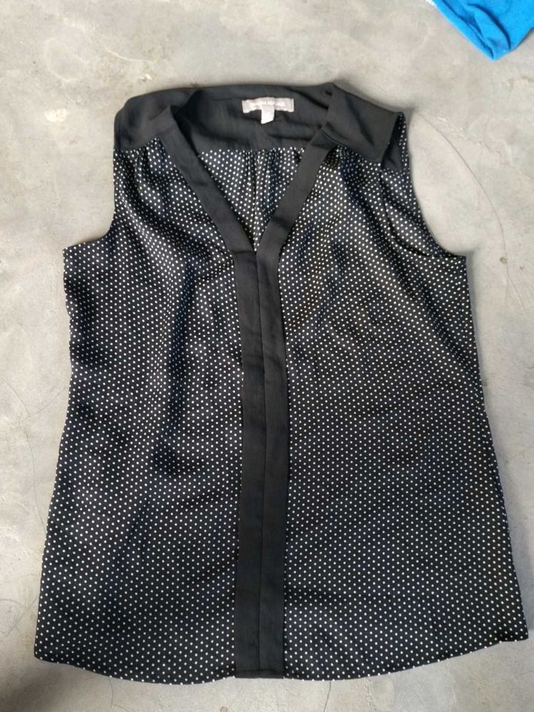 Polka Dot Sleeveless Top