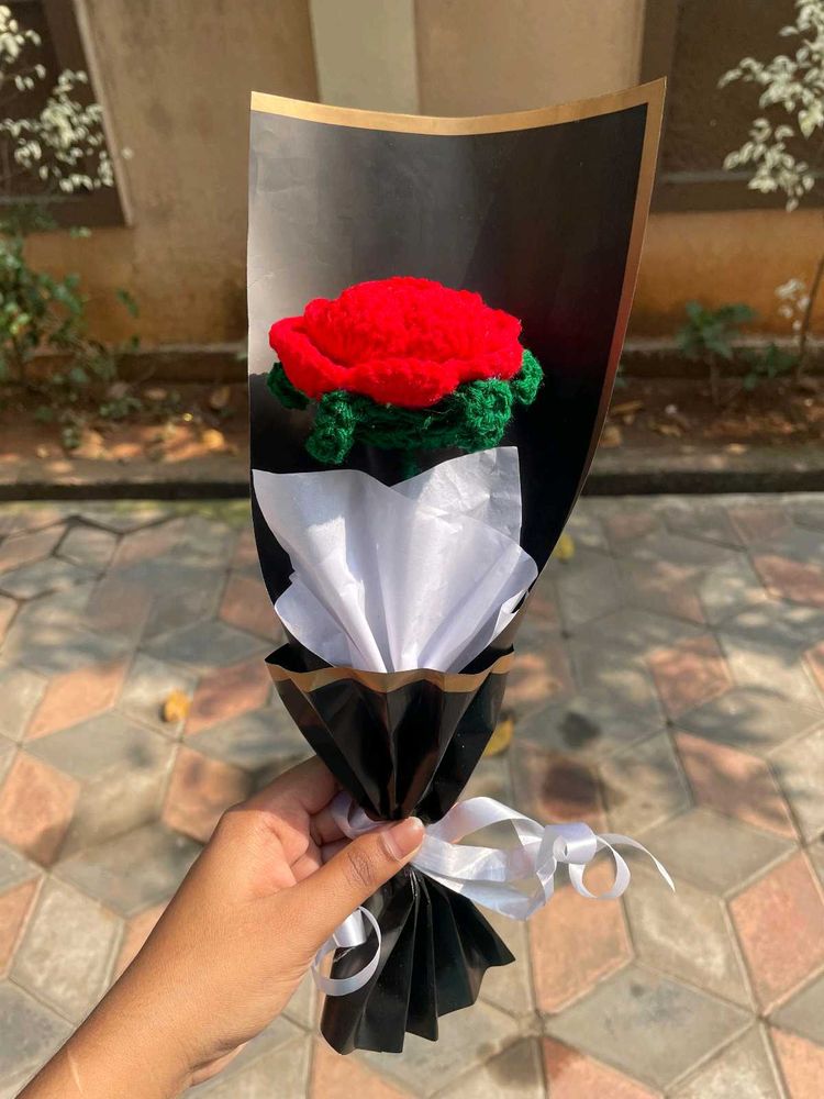 Crochet Rose Bouquet