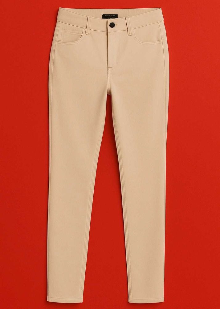 Go Colors Beige Jeggings