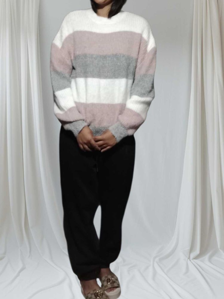 Striped Knit Sweater