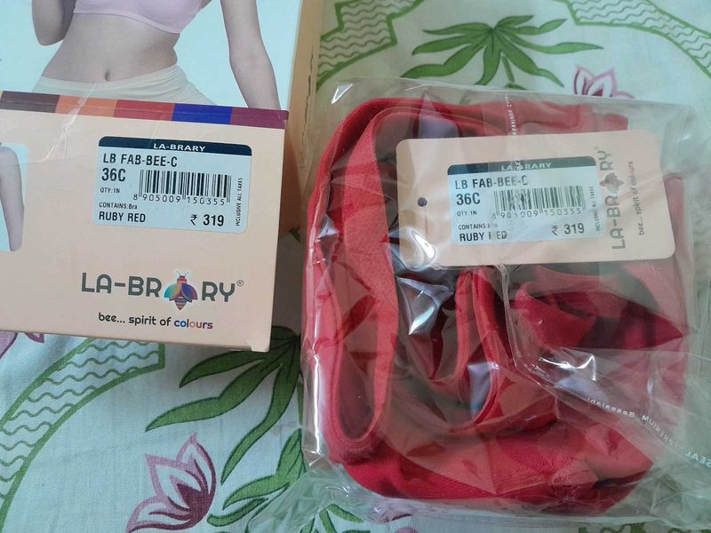 La-Brery Ruby Red Bra - 36C