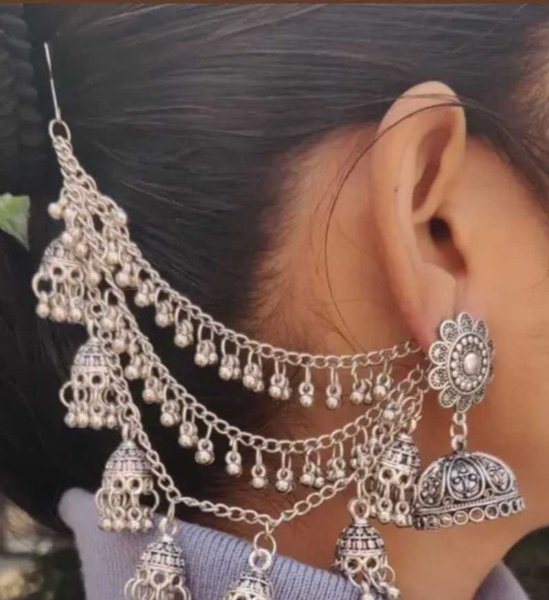 Ear Chain Jhumka available in 3 different designs