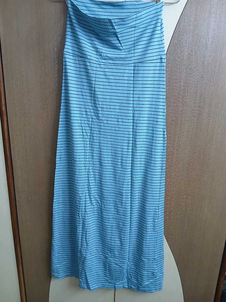 Blue Strips Long Skirt💙