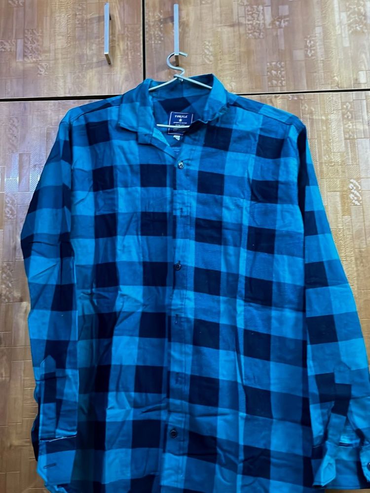 Checked Blue Shirt