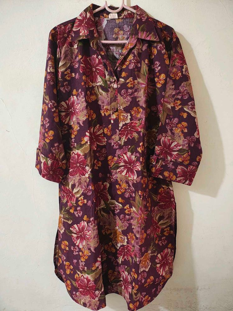 Floral Muslin Silk Co-rd Set