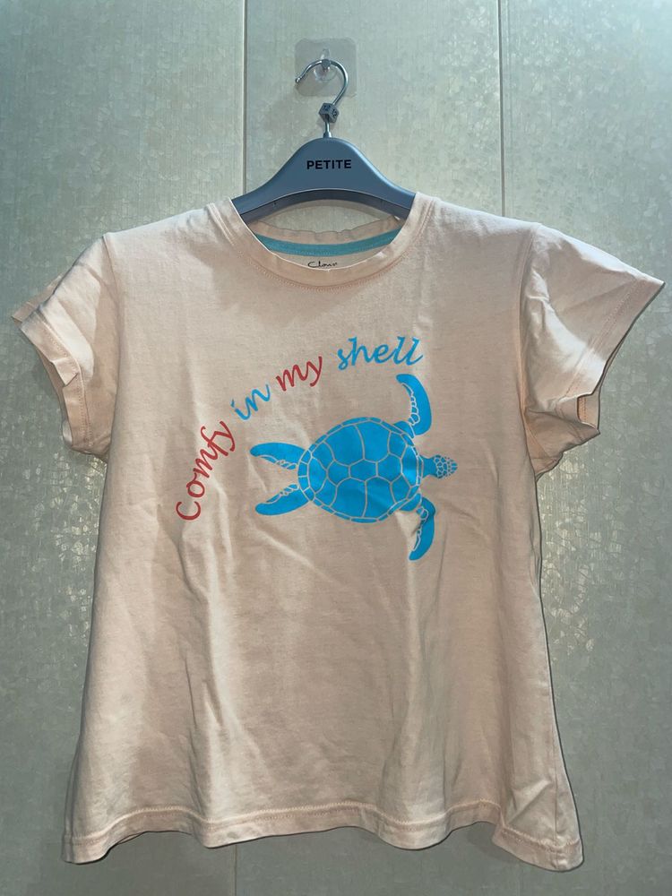 Cute Turtle Graphic Tee and Pyjama set