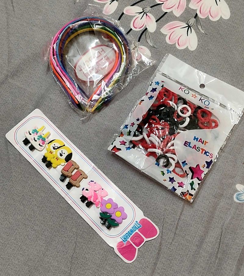92 Pieces Combo Of Hair Accessories For Girls