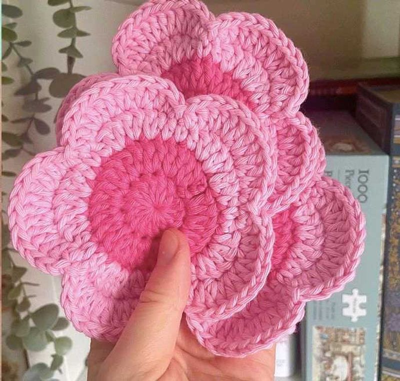 Crochet Flower Coasters