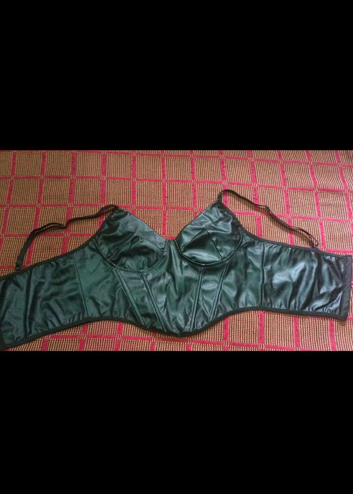 leather croptop