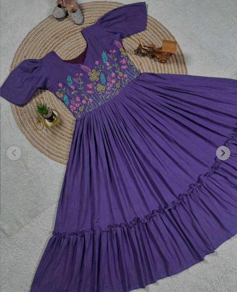 Mul Cotton Frock Totally New