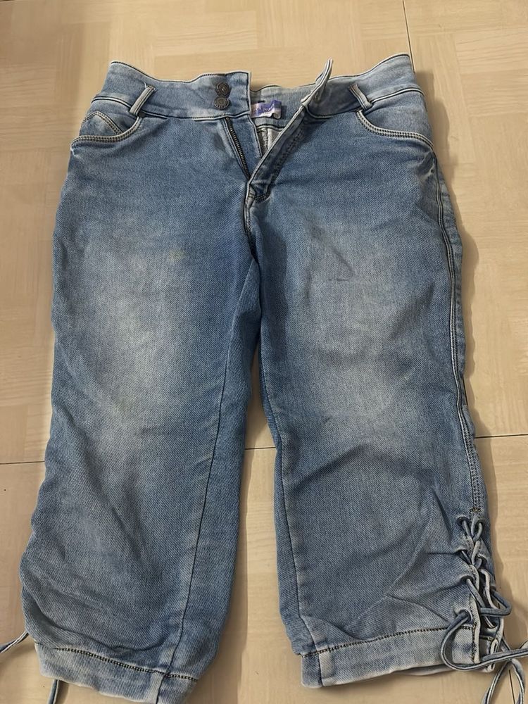 Capri Denim Pants