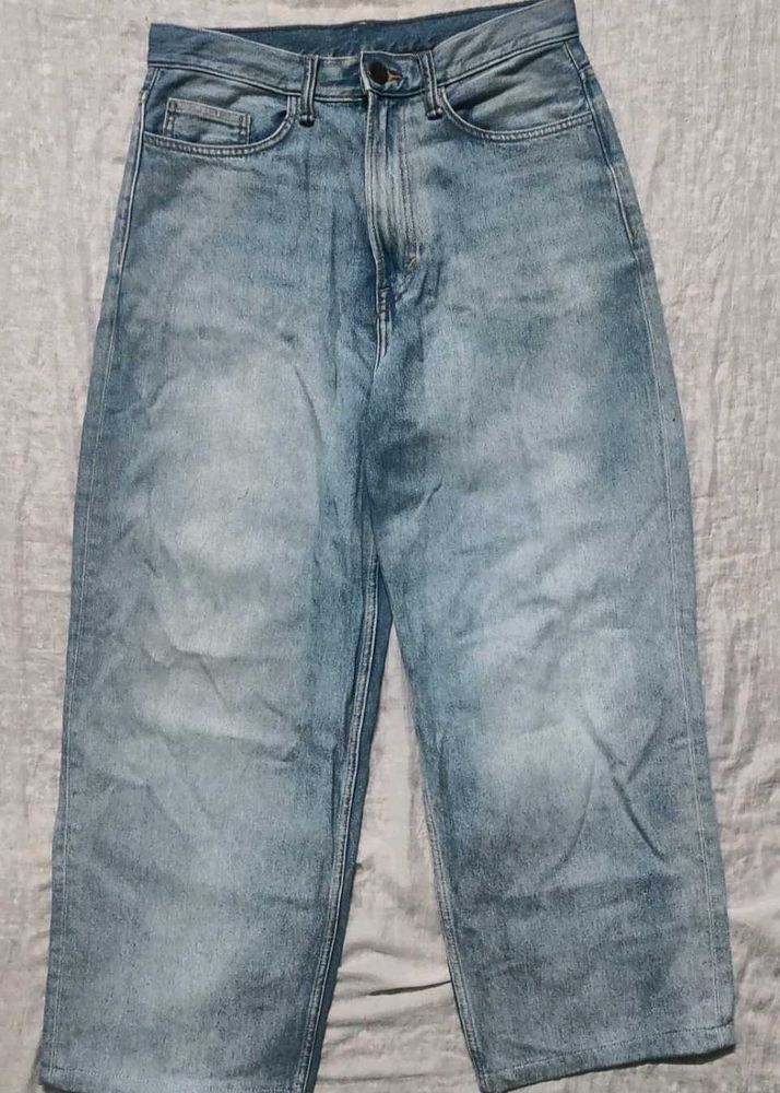 Light Wash Wide Leg Jeans