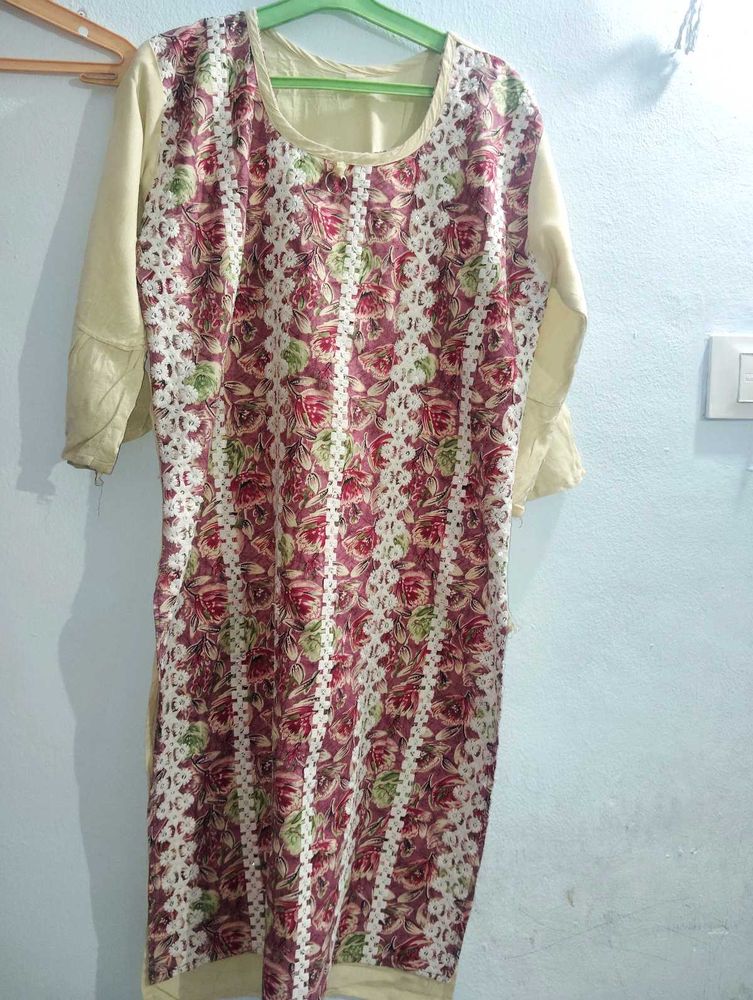 Floral Print 5 Kurti Plaza Legins And Duptta