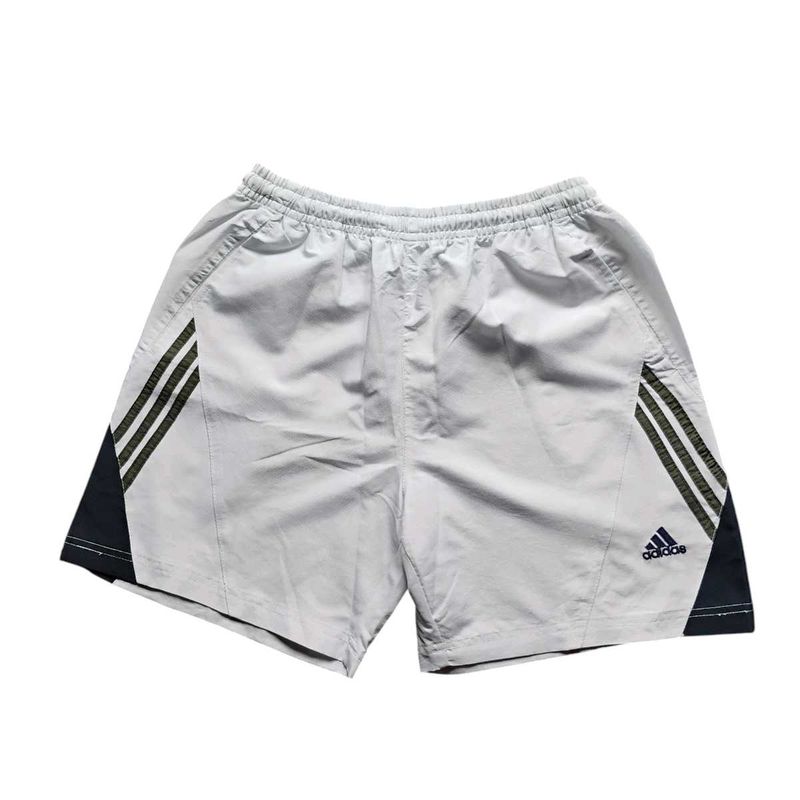 Adidas White Side Striped Shorts