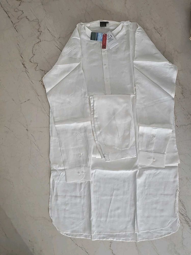 Men&#39;s White Kurta Set