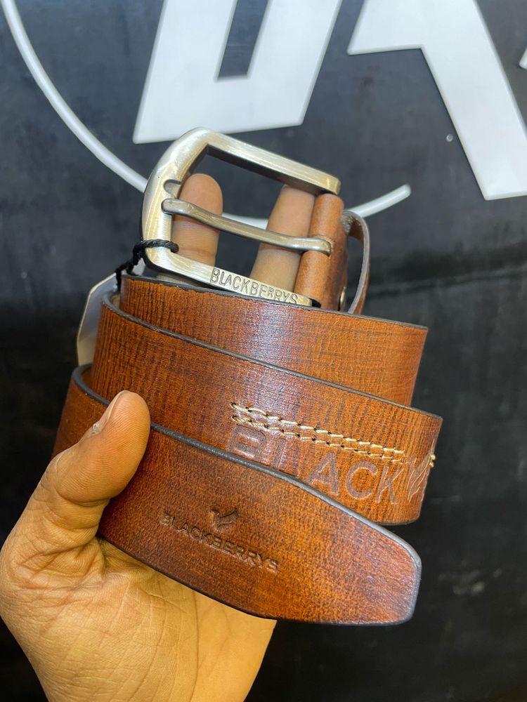 Blackberrys Brown Leather Belt