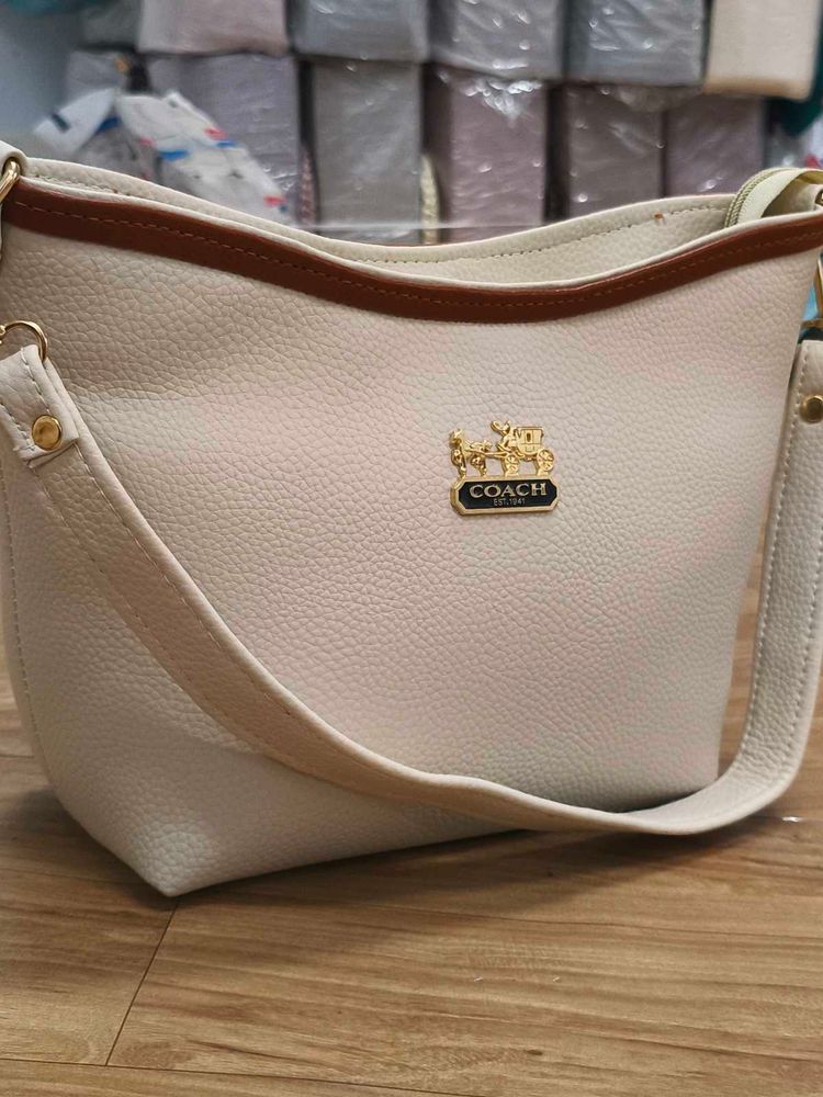 Coach Cream Crossbody Bag