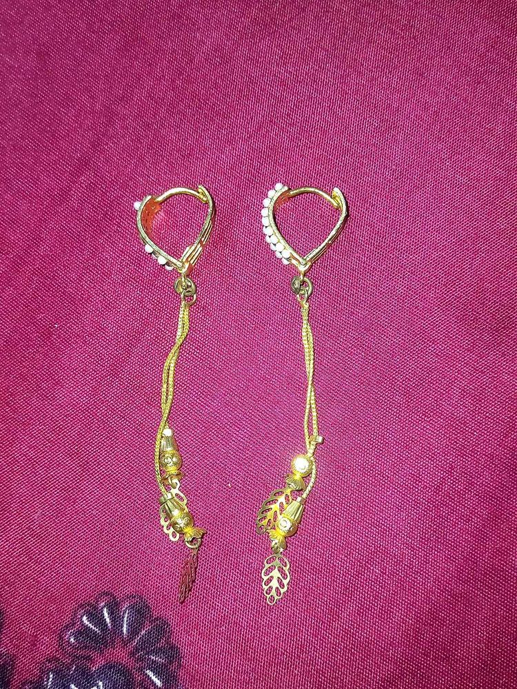Elegant Gold plated Dangle Earrings