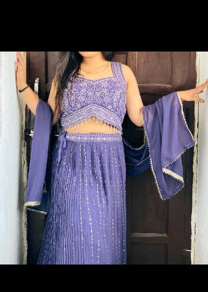 Purple Lehenga Choli Set