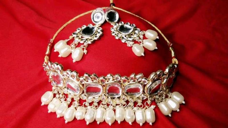 Kundan Jewellery  &amp; Earings Set